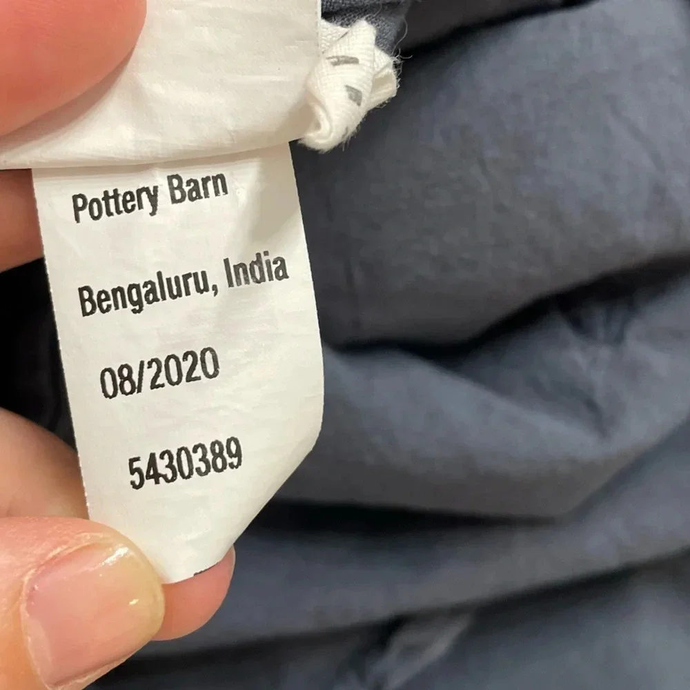 Pottery Barn Set of 2 Cotton Euro Shams
